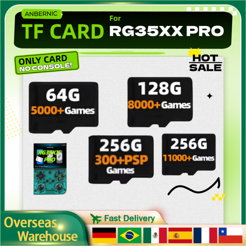 Console Retro Gaming Portable - For ANBERNIC RG35XX PRO Memory Card
