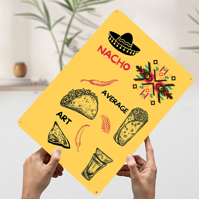 Mexican Food on Yellow Backgro - Background Retro Gaming incelemesi ve fiyatı