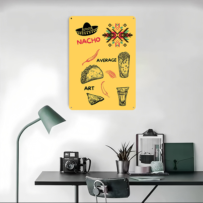 Mexican Food on Yellow Backgro - Background Retro Gaming incelemesi ve fiyatı