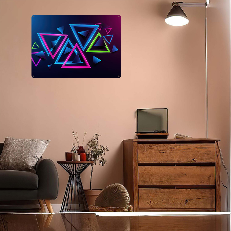 Neon Triangles Abstract Backgr - Background Retro Gaming incelemesi ve fiyatı