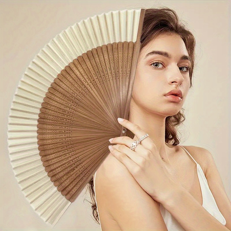 1pc Retro Bamboo Folding Fan,  - Console Retro Gaming Portable incelemesi ve fiyatı