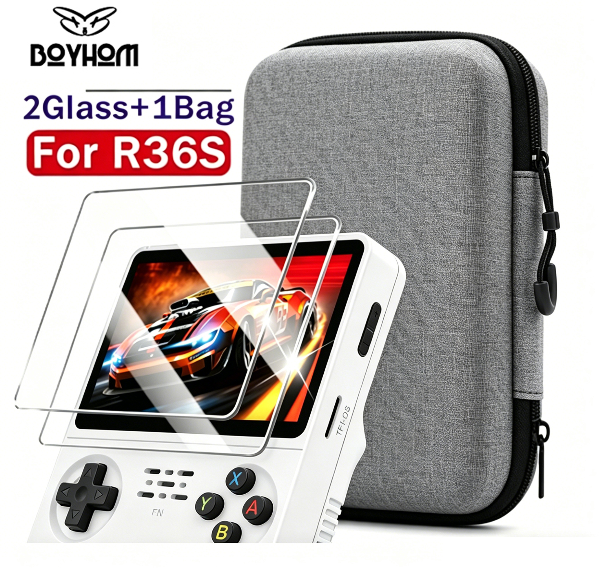 BOYHOM Official R36S Tempered  - Console Retro Gaming Portable incelemesi ve fiyatı