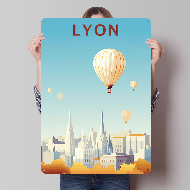 Travel to Lyon Printed Poster  - Retro Gaming Lyon incelemesi ve fiyatı