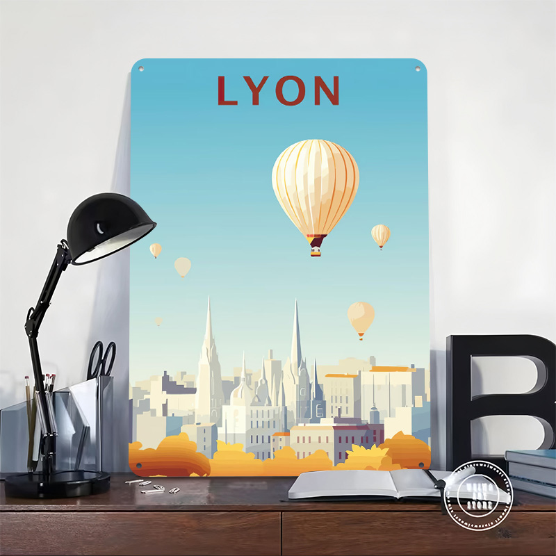 Travel to Lyon Printed Poster  - Retro Gaming Lyon incelemesi ve fiyatı