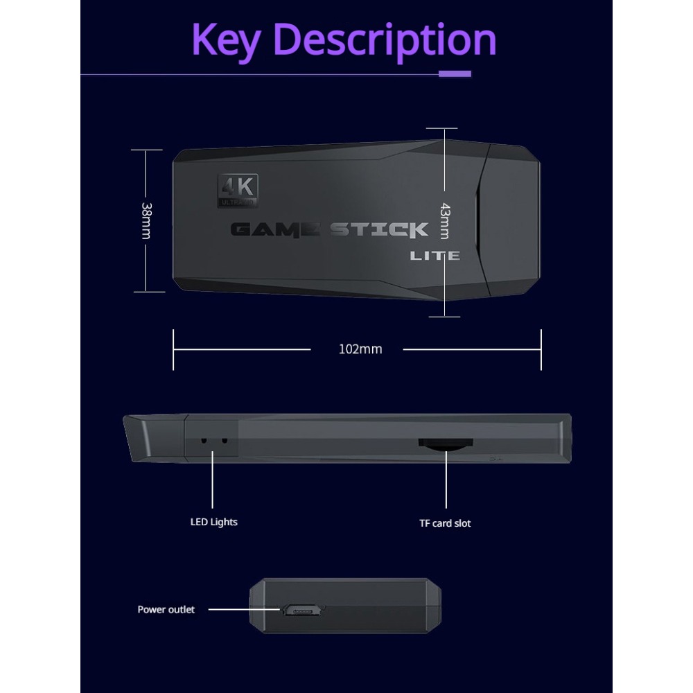 Portable 4K Retro Game Stick C - Retro Gaming Mobile incelemesi ve fiyatı