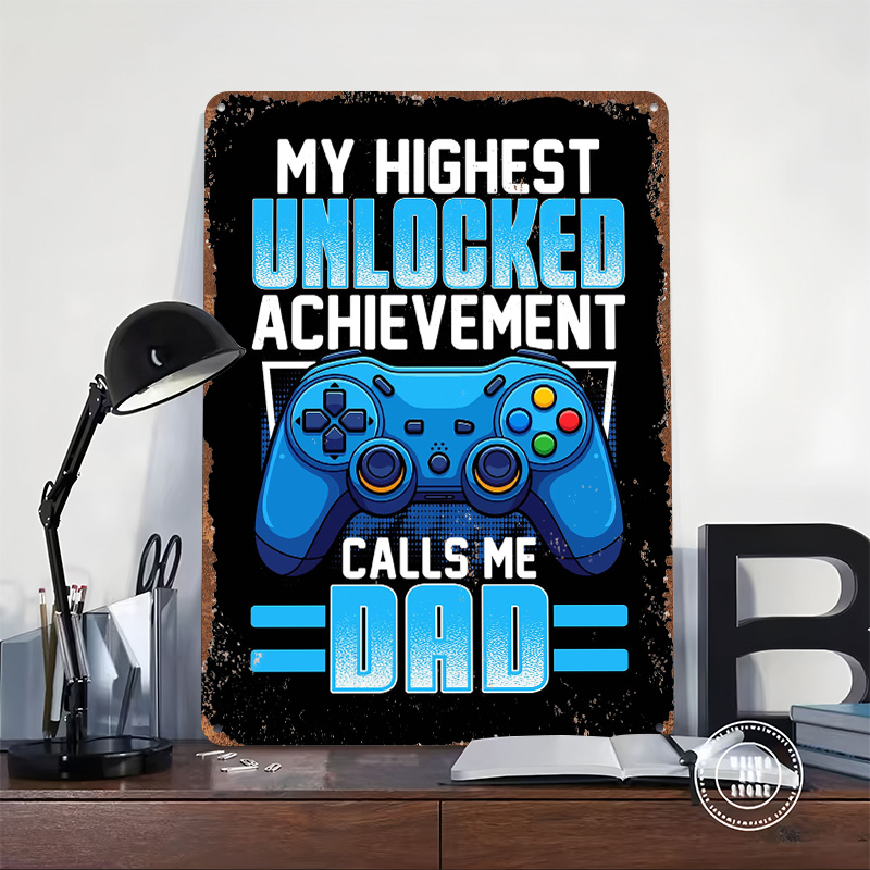 Gaming Dad Achievement Tin Pos - Retro Gaming Achievements incelemesi ve fiyatı