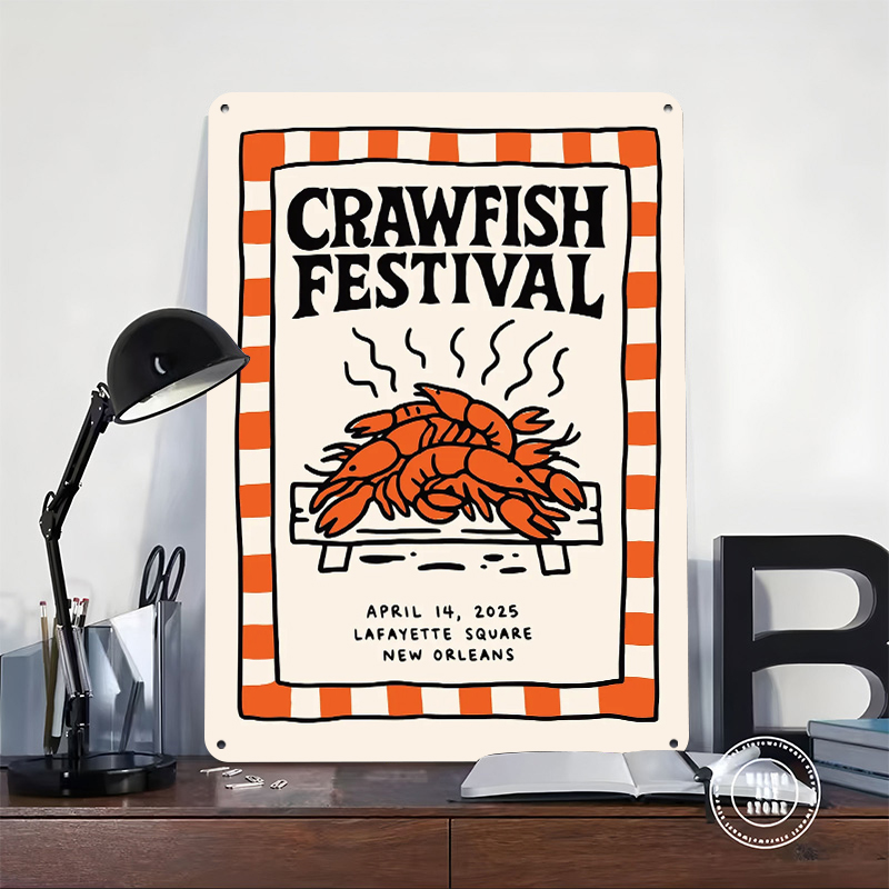 Crawfish Festival Tin Poster W - Retro Gaming Festival incelemesi ve fiyatı