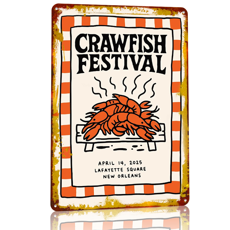 Crawfish Festival Tin Poster W - Retro Gaming Festival incelemesi ve fiyatı