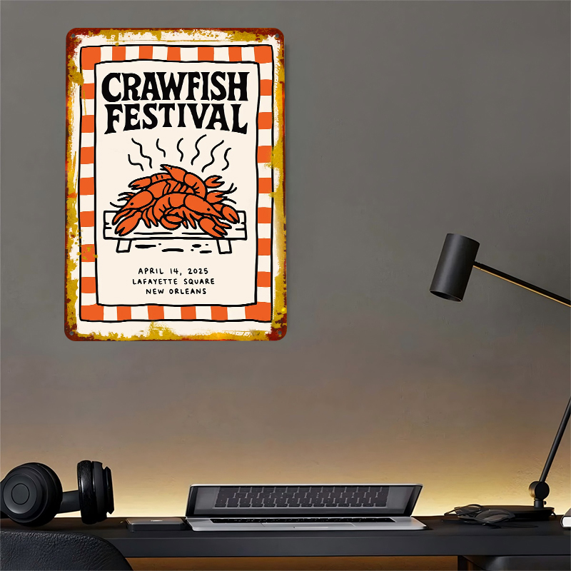 Crawfish Festival Tin Poster W - Retro Gaming Festival incelemesi ve fiyatı