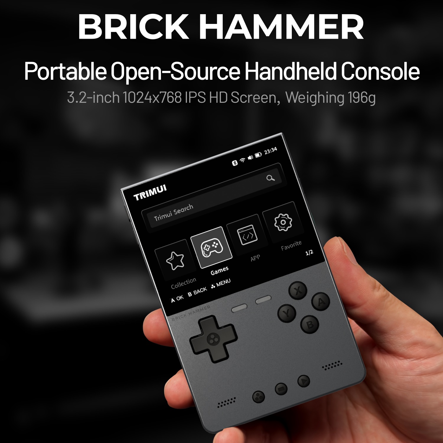 TRIMUI BRICK HAMMER Retro Hand - Retro Gaming Mobile incelemesi ve fiyatı