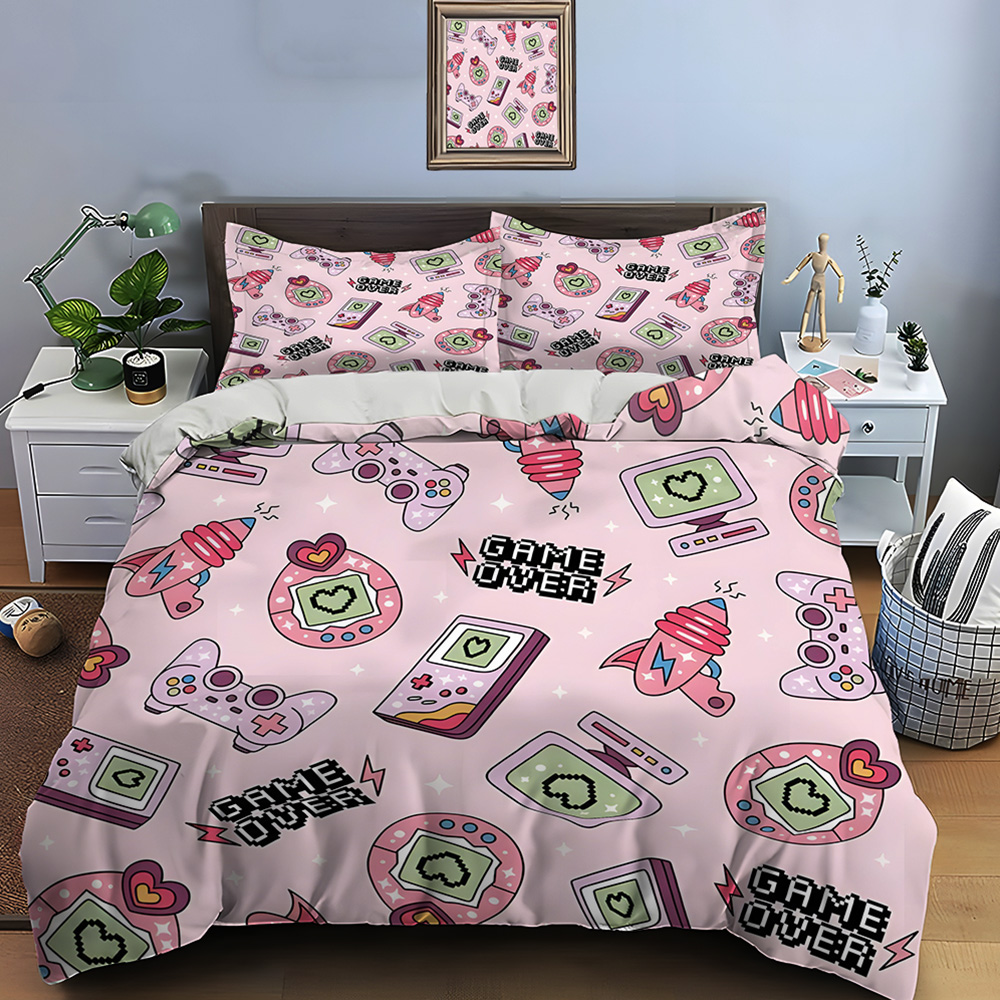 Retro Gaming Icons on Pink Bac - Background Retro Gaming incelemesi ve fiyatı