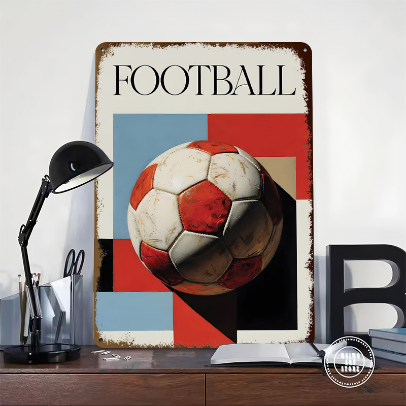 Football With Geometric Backgr - Background Retro Gaming incelemesi ve fiyatı