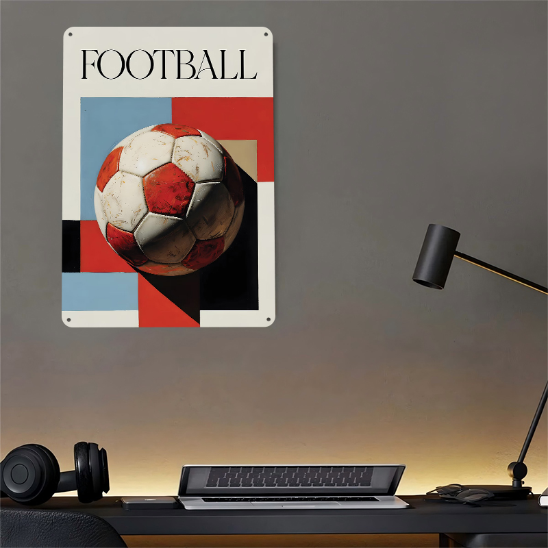 Football With Geometric Backgr - Background Retro Gaming incelemesi ve fiyatı