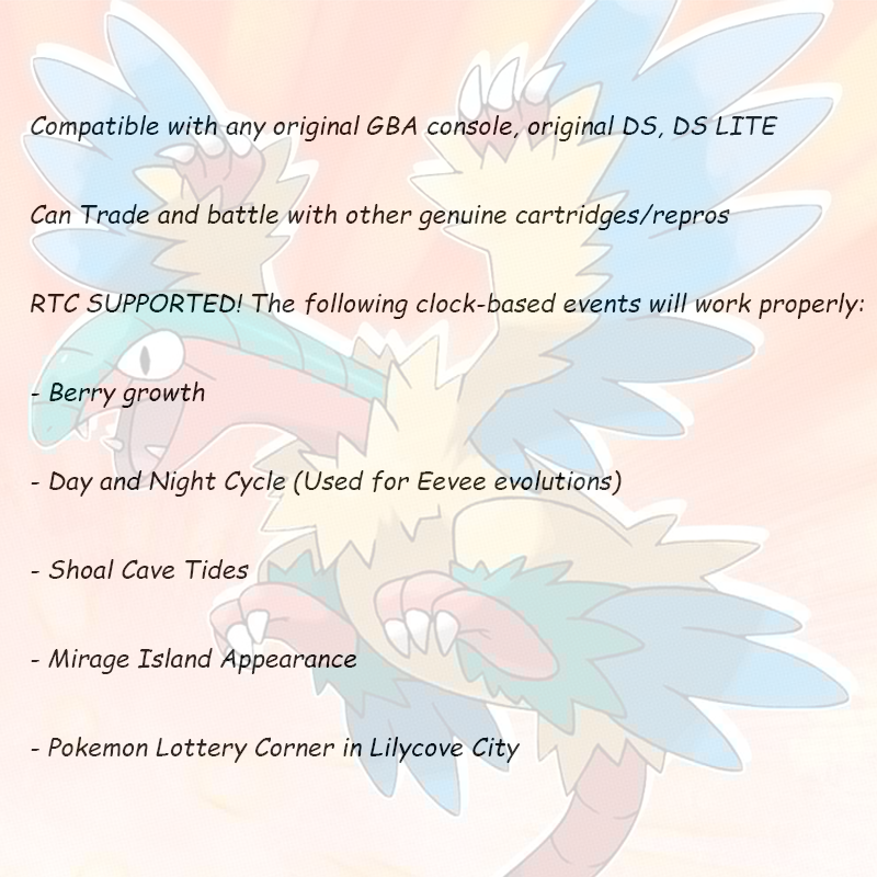 GBA 1M Flash RTC Pokemon Lazar - Rom Cartridge Flash incelemesi ve fiyatı